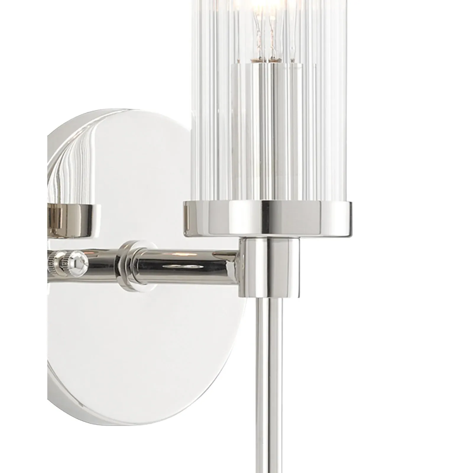 Sondra Wallchiere Sconce - Polished Nickel, Steel