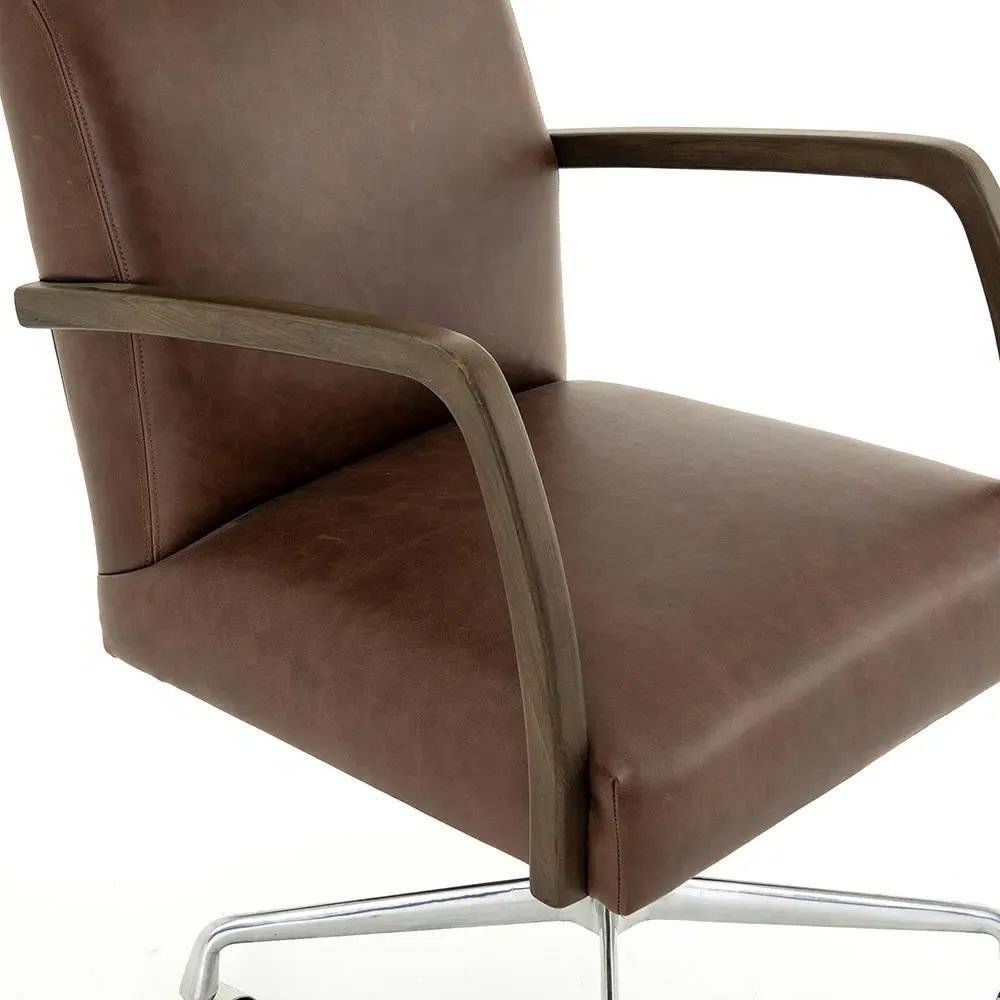 Sonn Office Chair - Brown, Leather