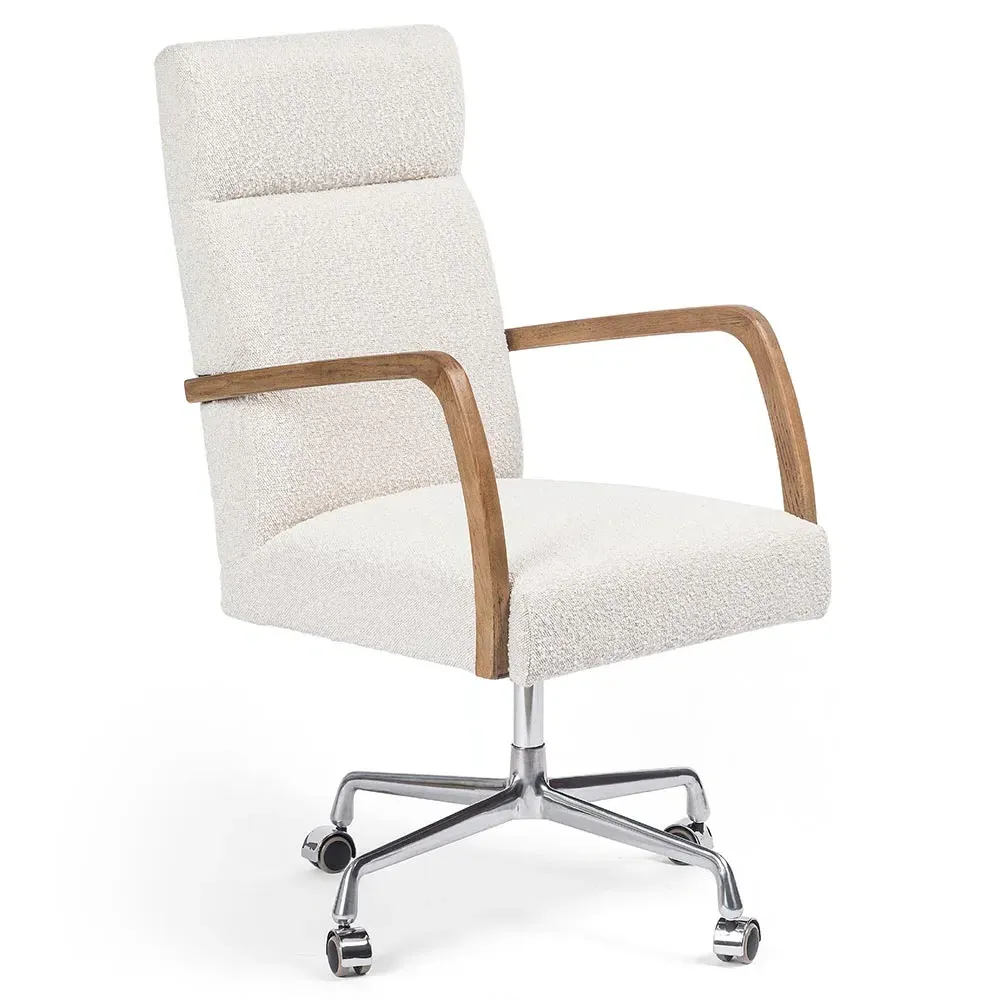 Sonn Office Chair - Cream, Boucle
