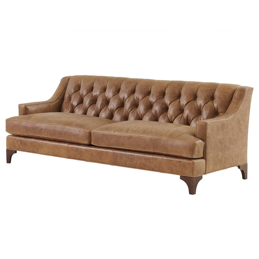 Sonoma Tufted Back Sofa - Brown, Leather image