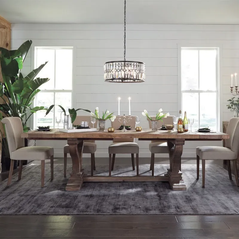 Sophia Rectangular Extendable Dining Table - Brown, Pine