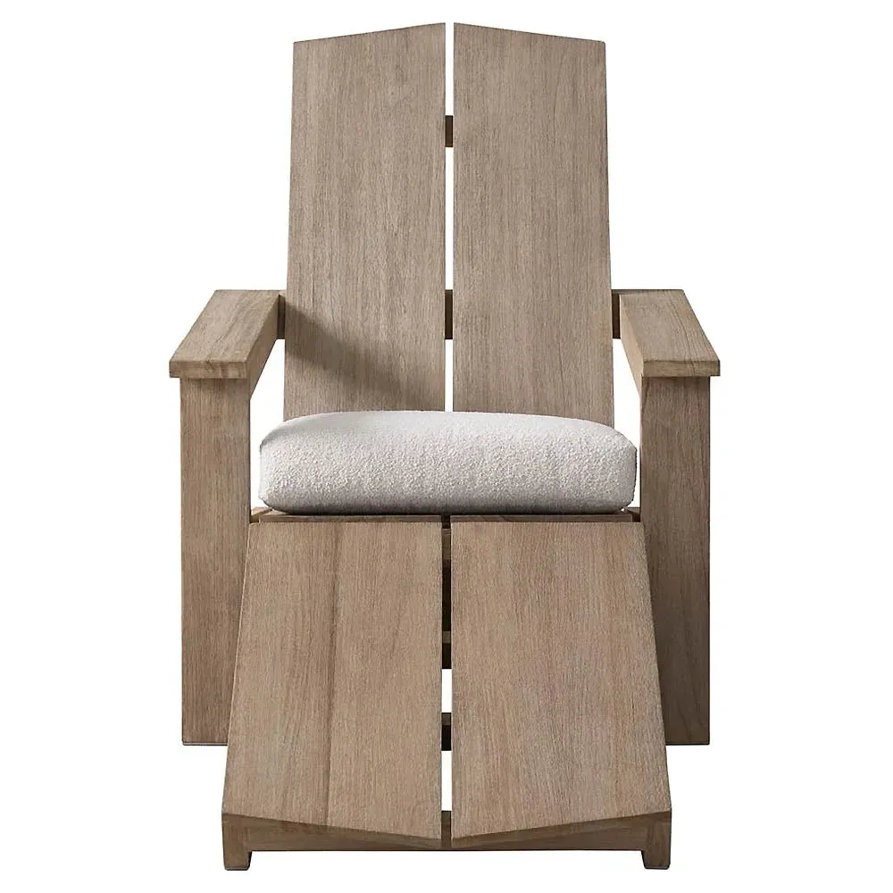 Sophia Teak Adirondack Ottoman - Brown