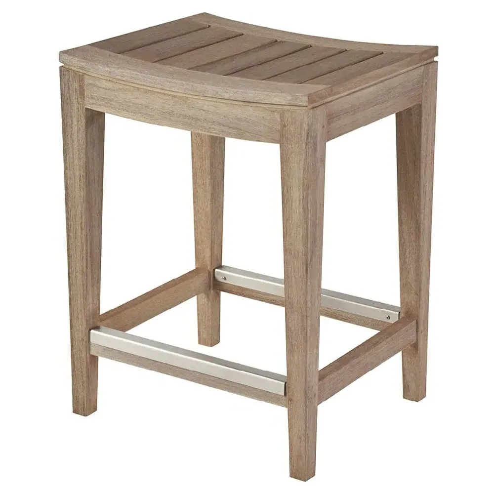 Sophia Teak Counter Stool - Brown