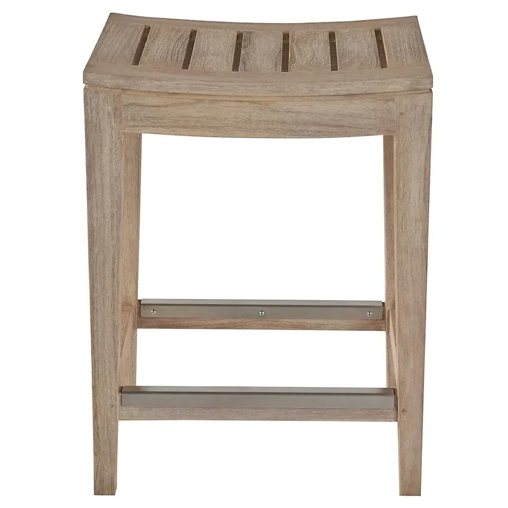 Sophia Teak Counter Stool - Brown image