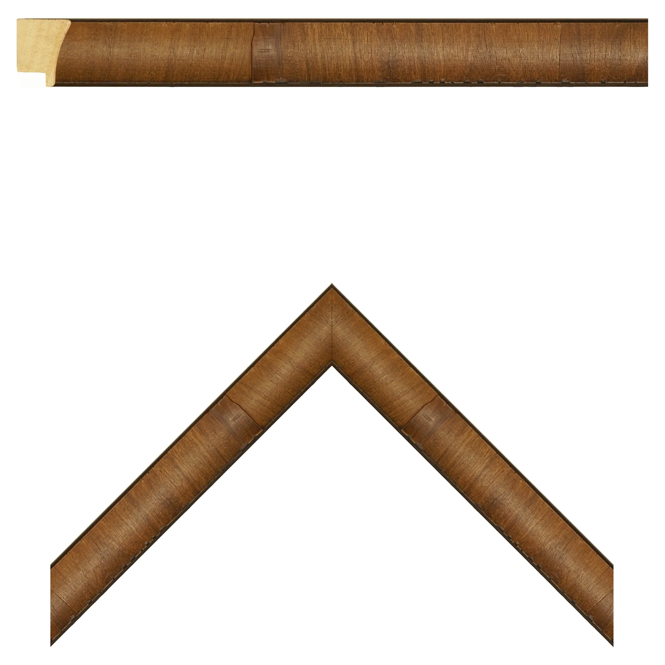 Soren White Pelican Walnut Burl Frame Painting - Brown