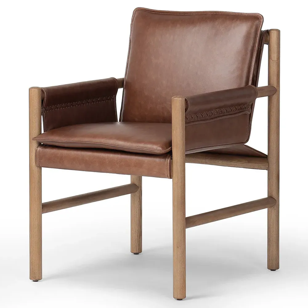 Sorrel Dining Arm Chair - Brown, Ash
