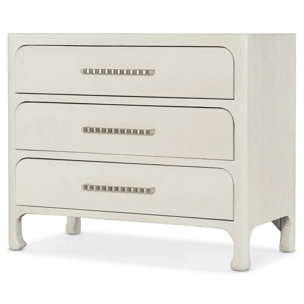 Spencer 3 Drawer Bachelor Chest Dresser - White, Wood