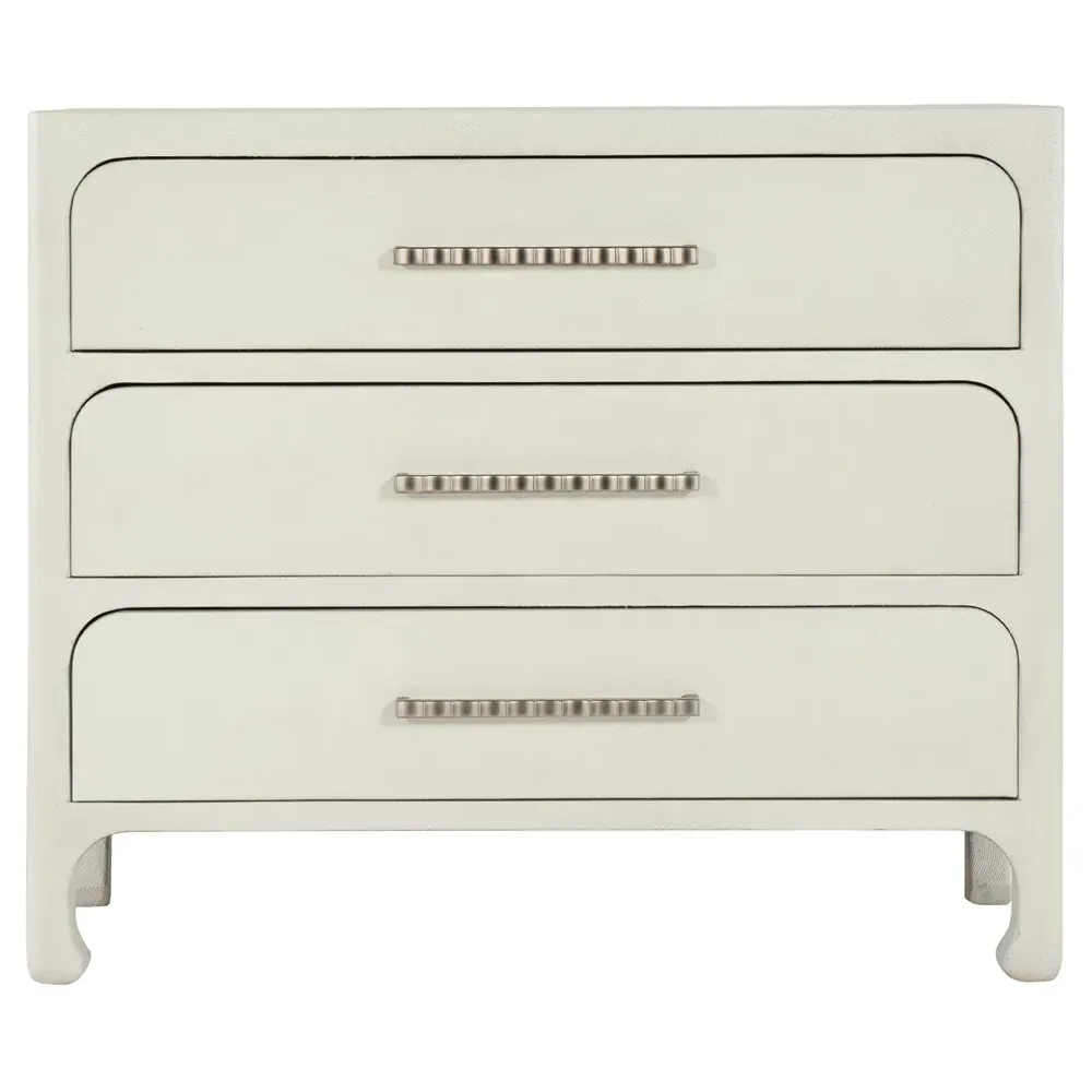 Spencer 3 Drawer Bachelor Chest Dresser - White, Wood