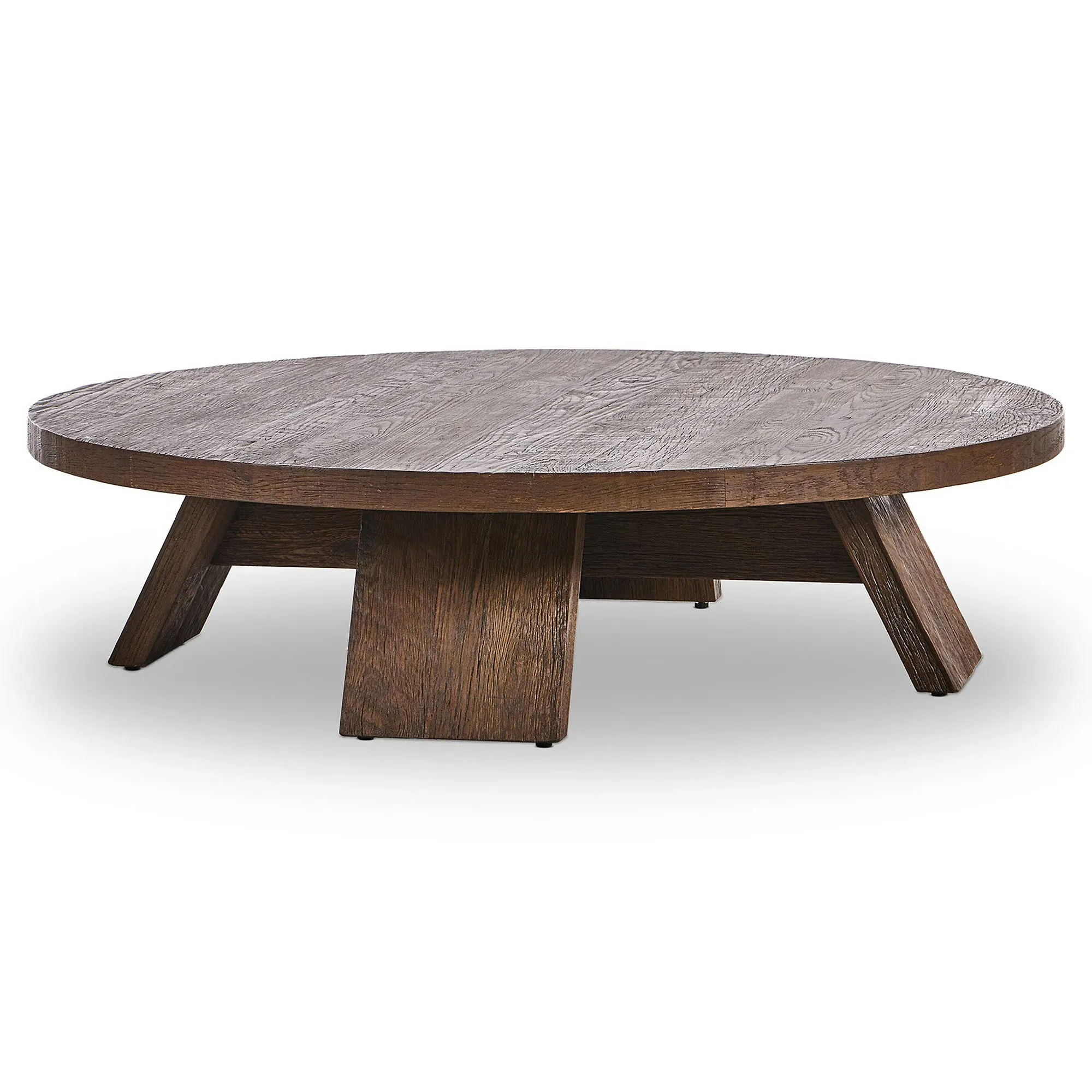 Spice Round Coffee Table - Dark Oak