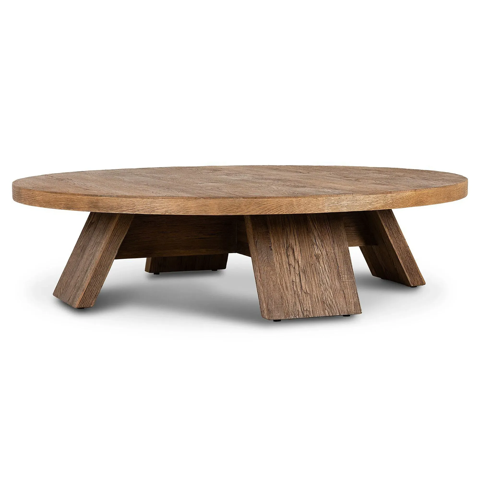 Spice Round Coffee Table - Washed Oak