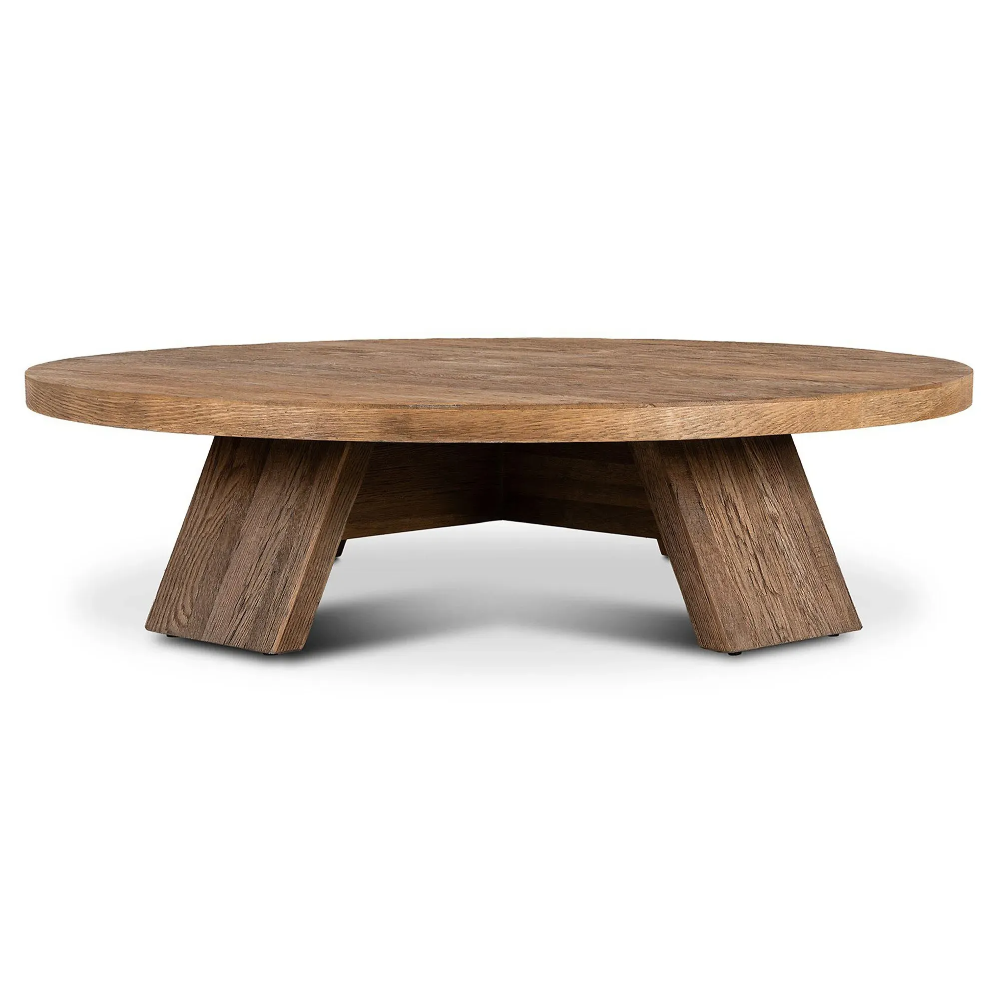 Spice Round Coffee Table - Washed Oak