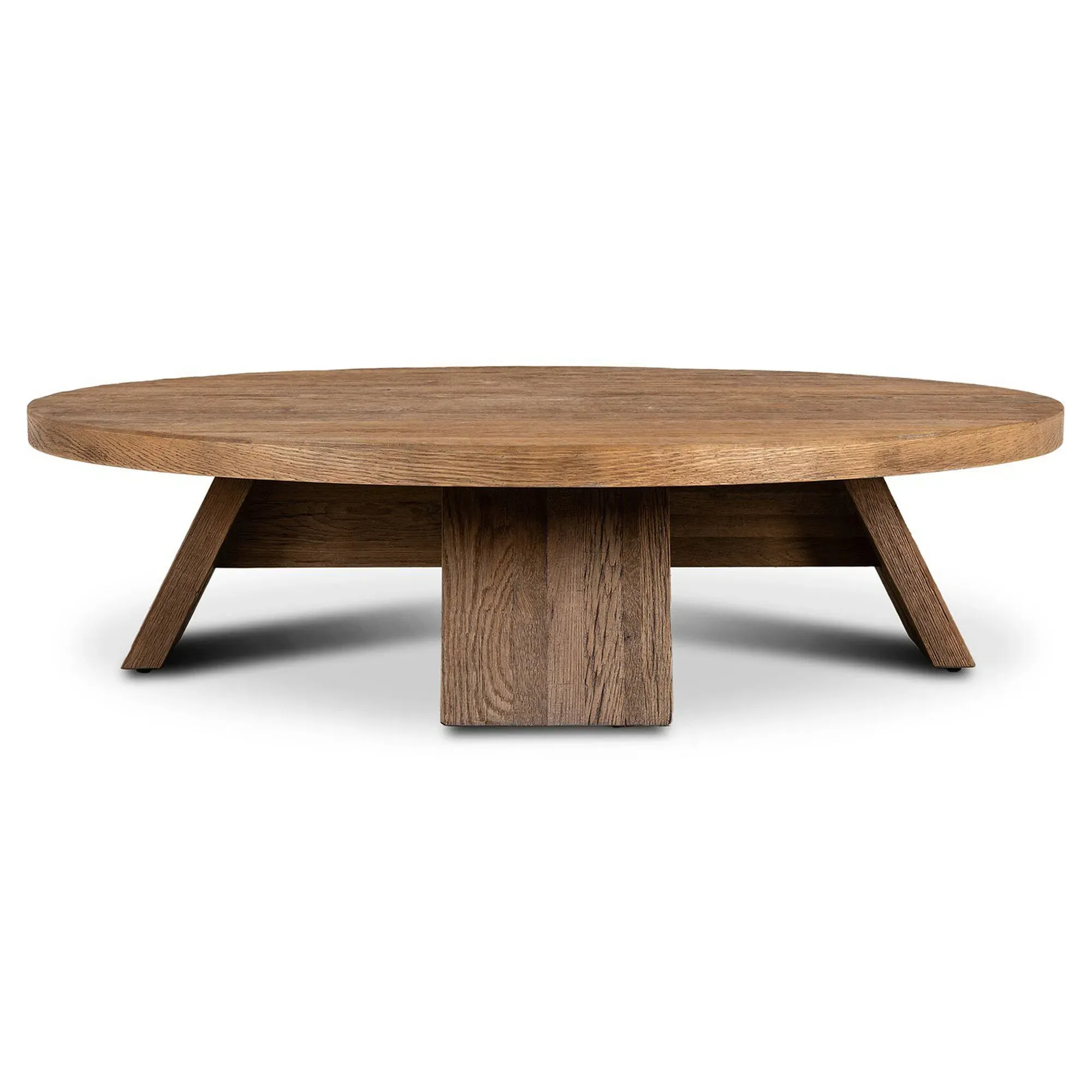 Spice Round Coffee Table - Washed Oak