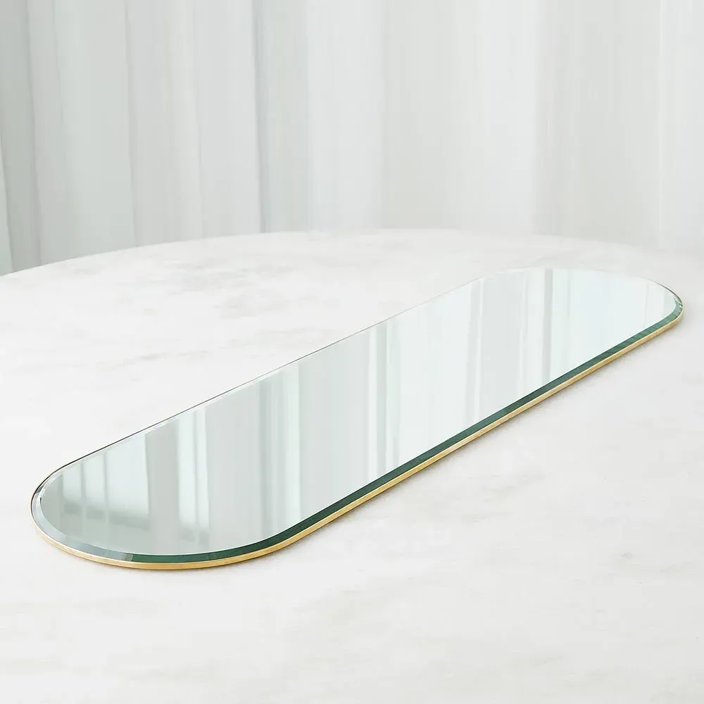 Stacia Large Wall Mirror - Gold, Metal