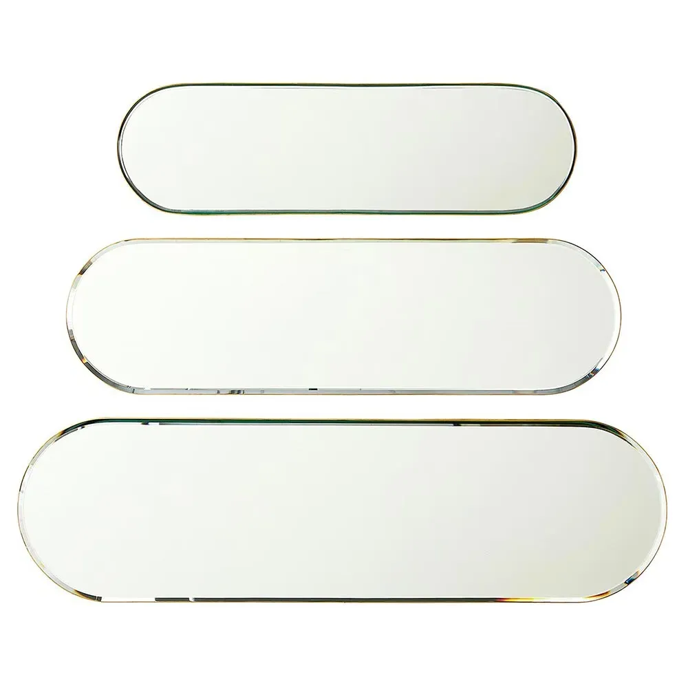 Stacia Medium Wall Mirror - Gold, Metal