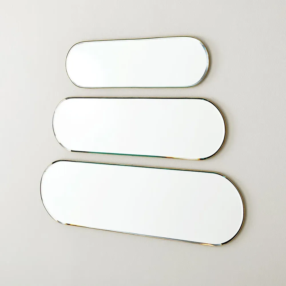 Stacia Small Wall Mirror - Gold, Metal