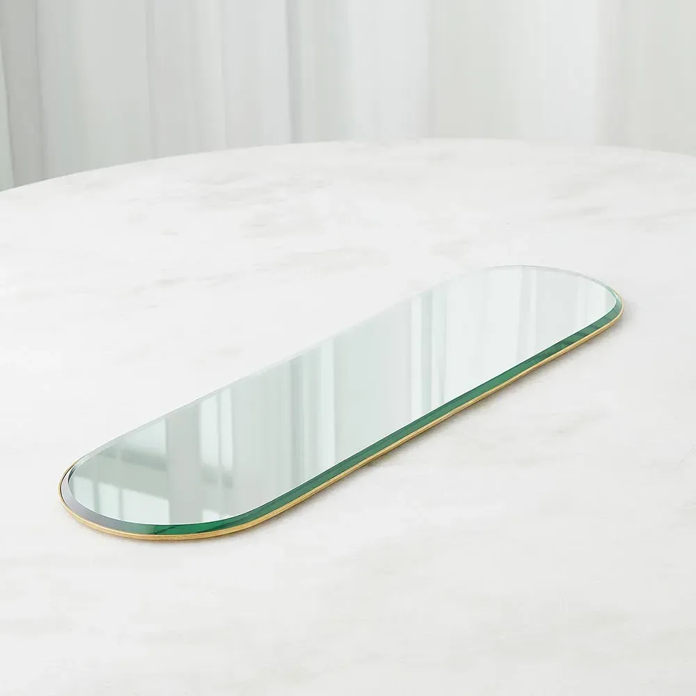 Stacia Small Wall Mirror - Gold, Metal