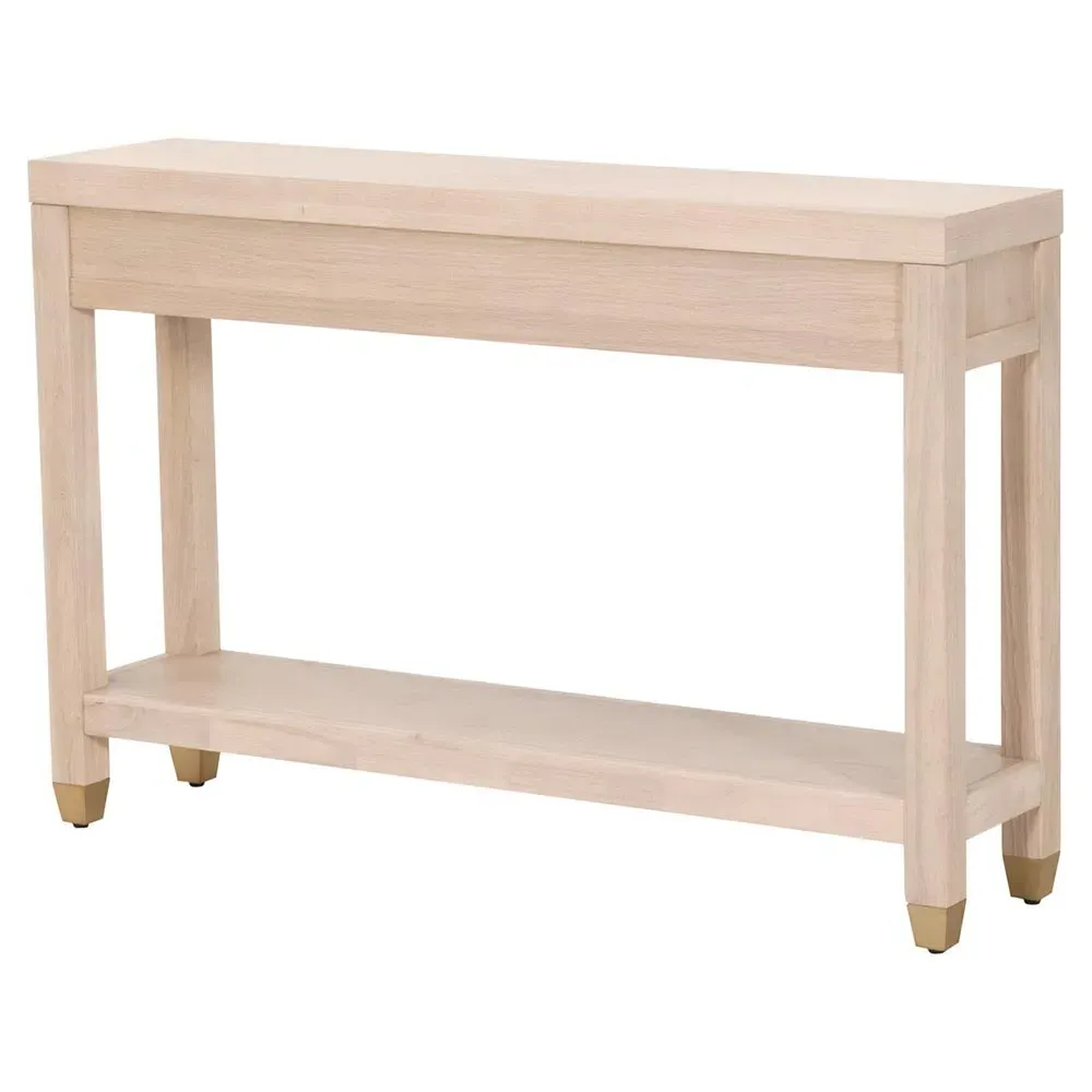 Stacy 3 Drawer Console Table - Light Brown, Oak