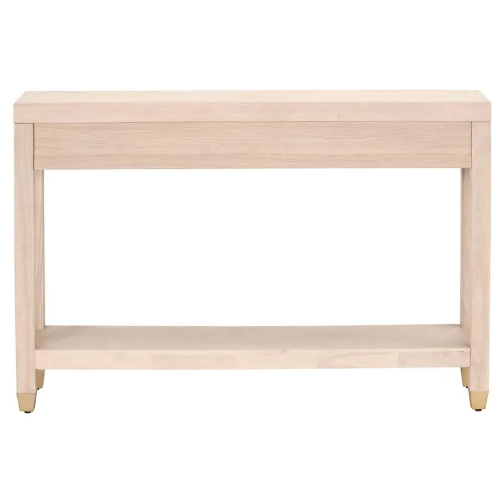 Stacy 3 Drawer Console Table - Light Brown, Oak