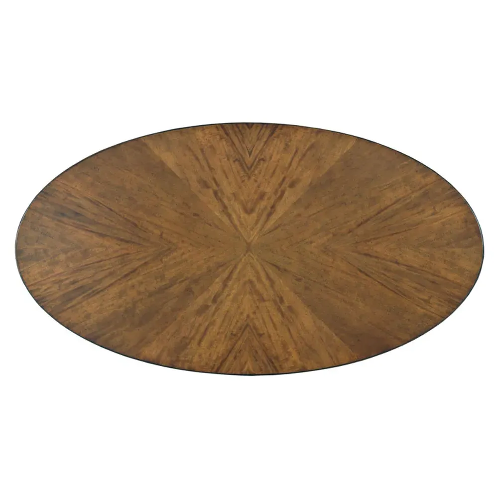 Stafford Oval 2 Tier Coffee Table - Brown, Wood