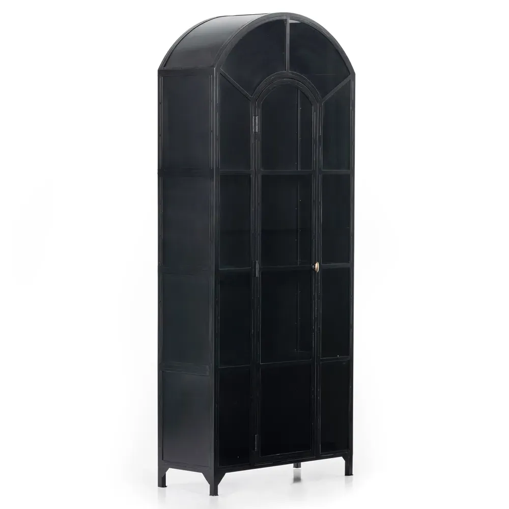 Stancil Arch Display Case - Black, Iron image