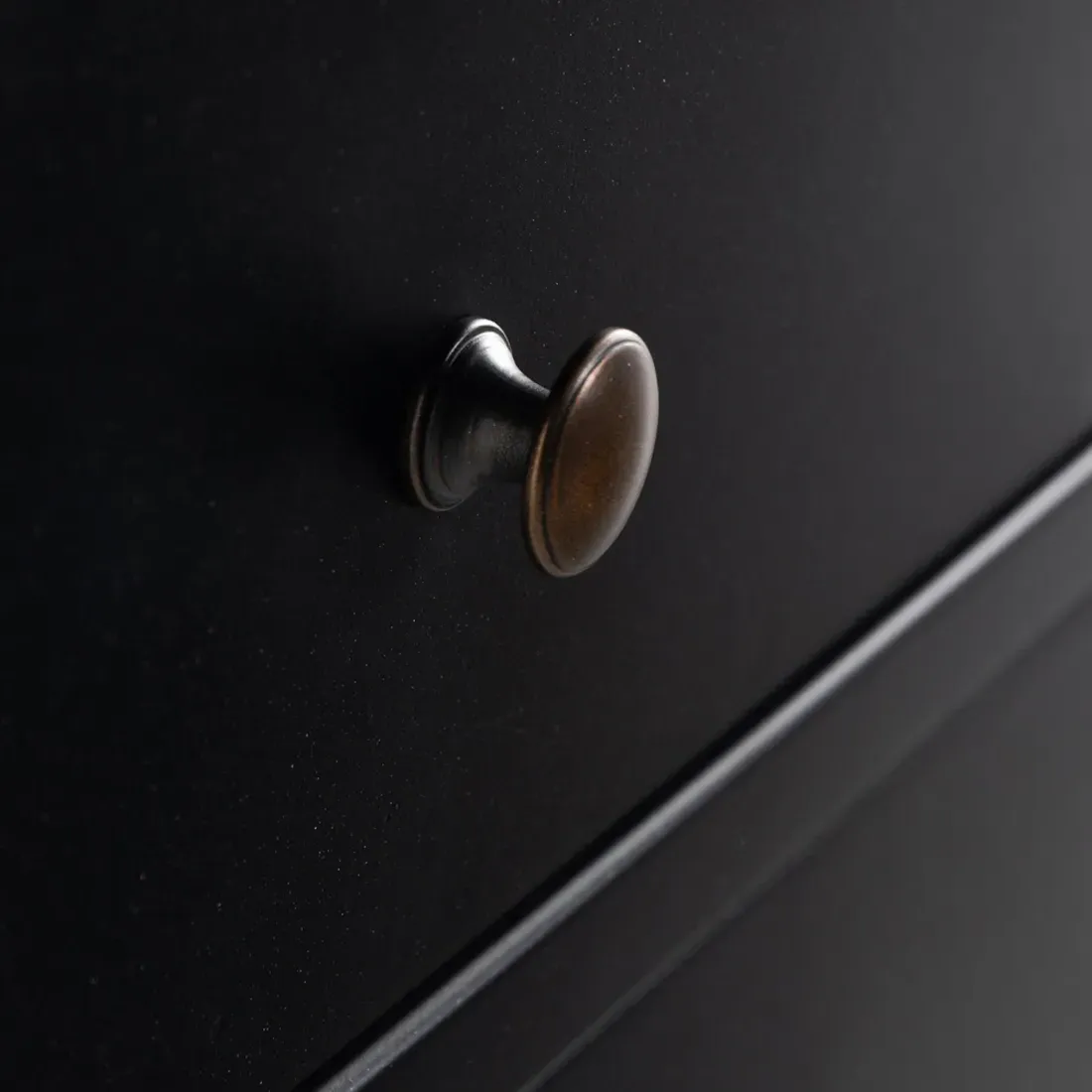 Stancil Industrial Loft 3 Drawer Nightstand - Black, Iron