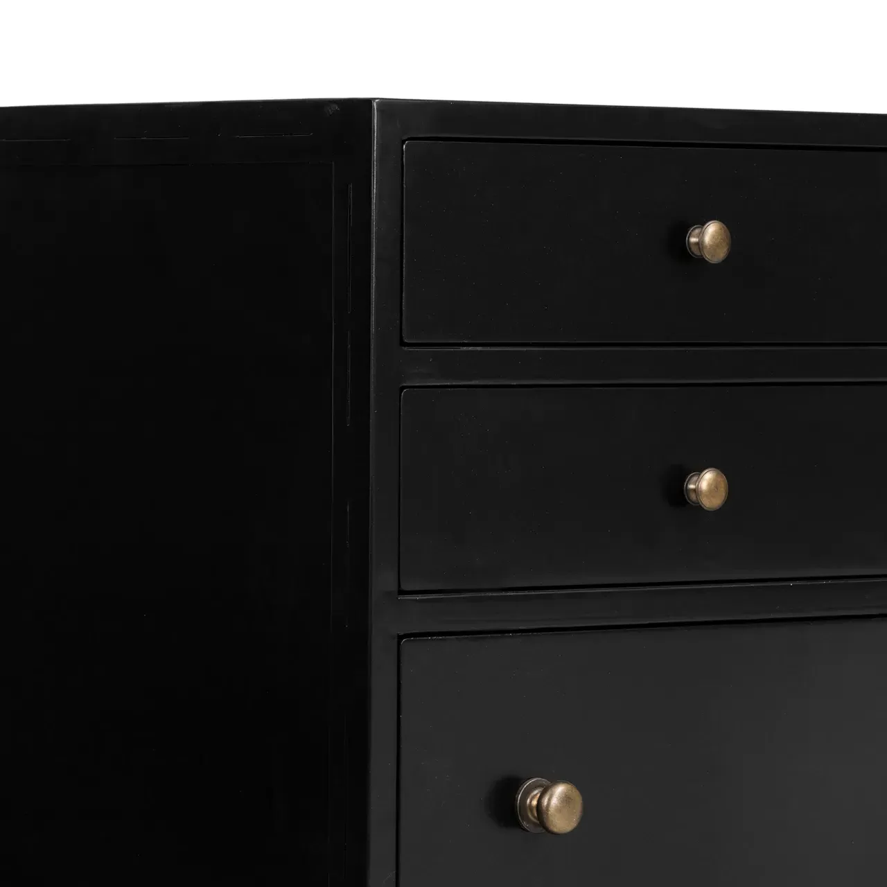 Stancil Tall Dresser - Black, Iron
