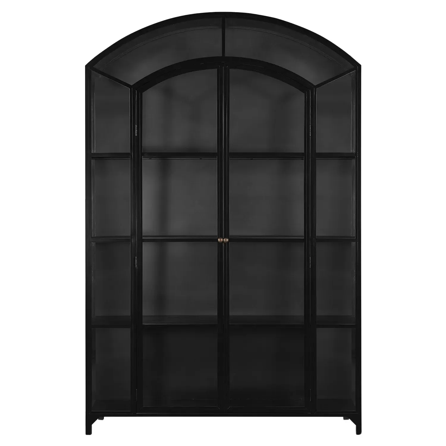 Stancil Wide Arch Display Case - Black, Iron