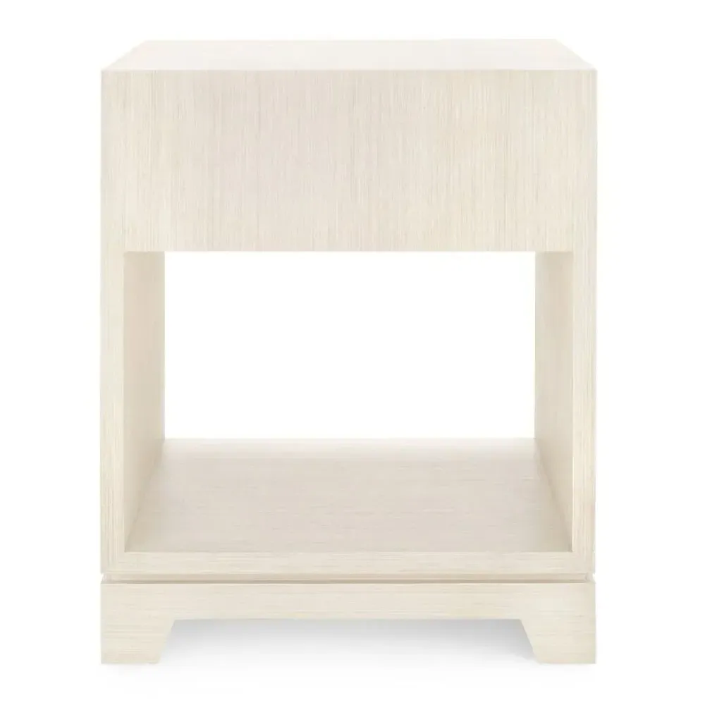 Stanford 1 Drawer Nightstand with Shelf - White, Wood