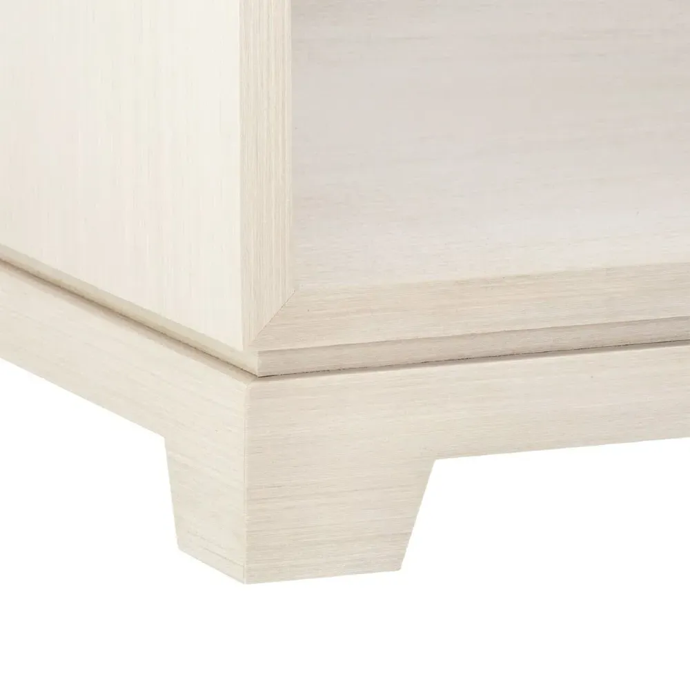 Stanford 1 Drawer Nightstand with Shelf - White, Wood