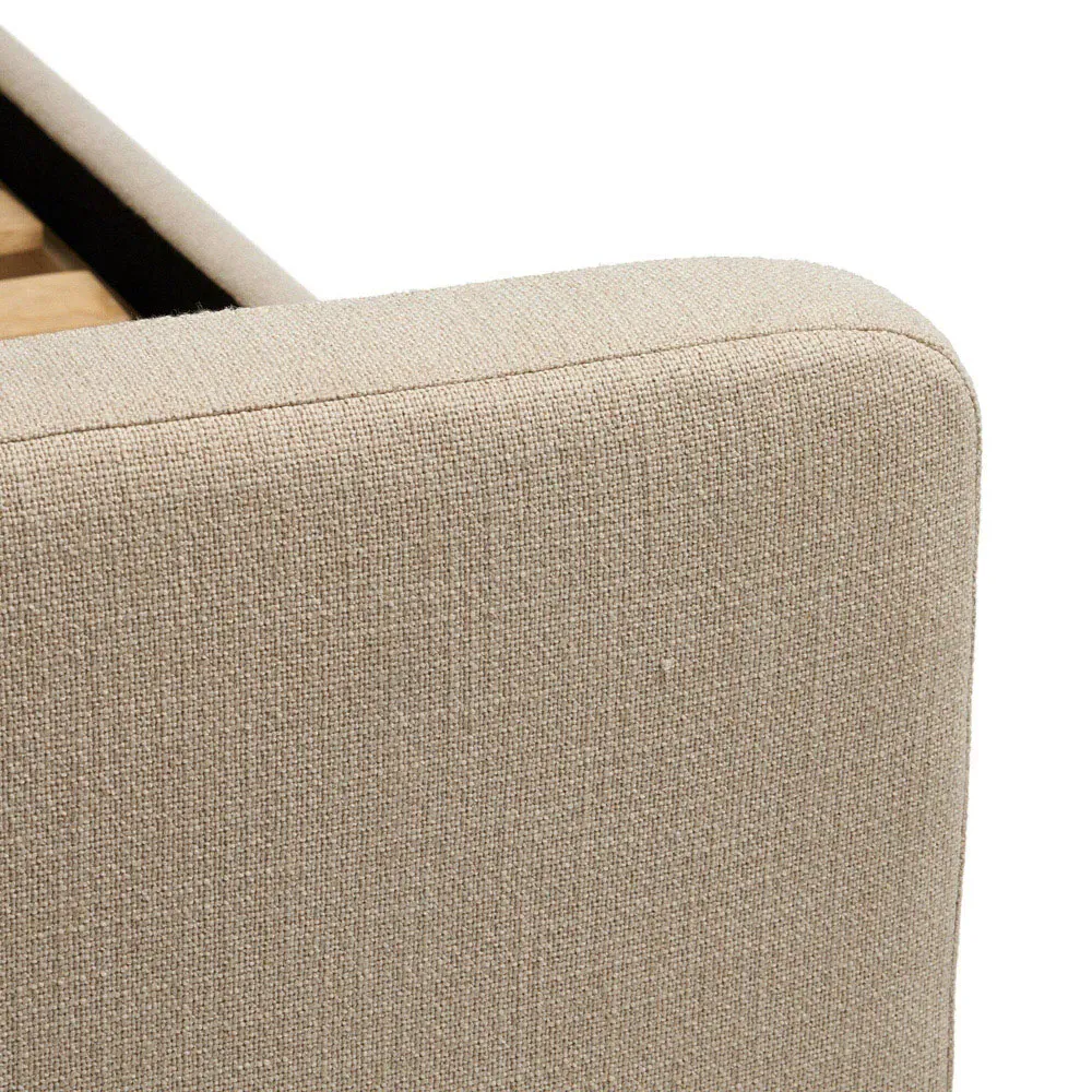 Stanley Queen Size Bed Frame - Beige, Rosa Morada