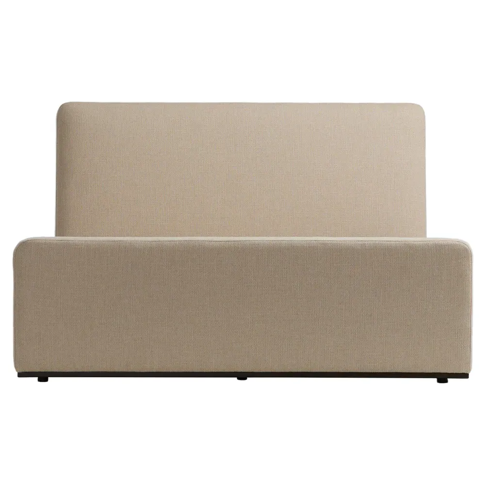 Stanley Queen Size Bed Frame - Beige, Rosa Morada image