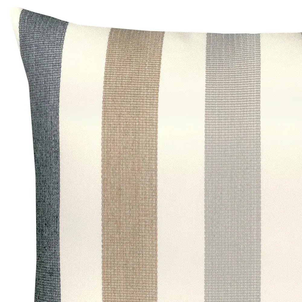 Stanza Stripe 20x20 Throw Pillow - Dune, Sunbrella Acrylic
