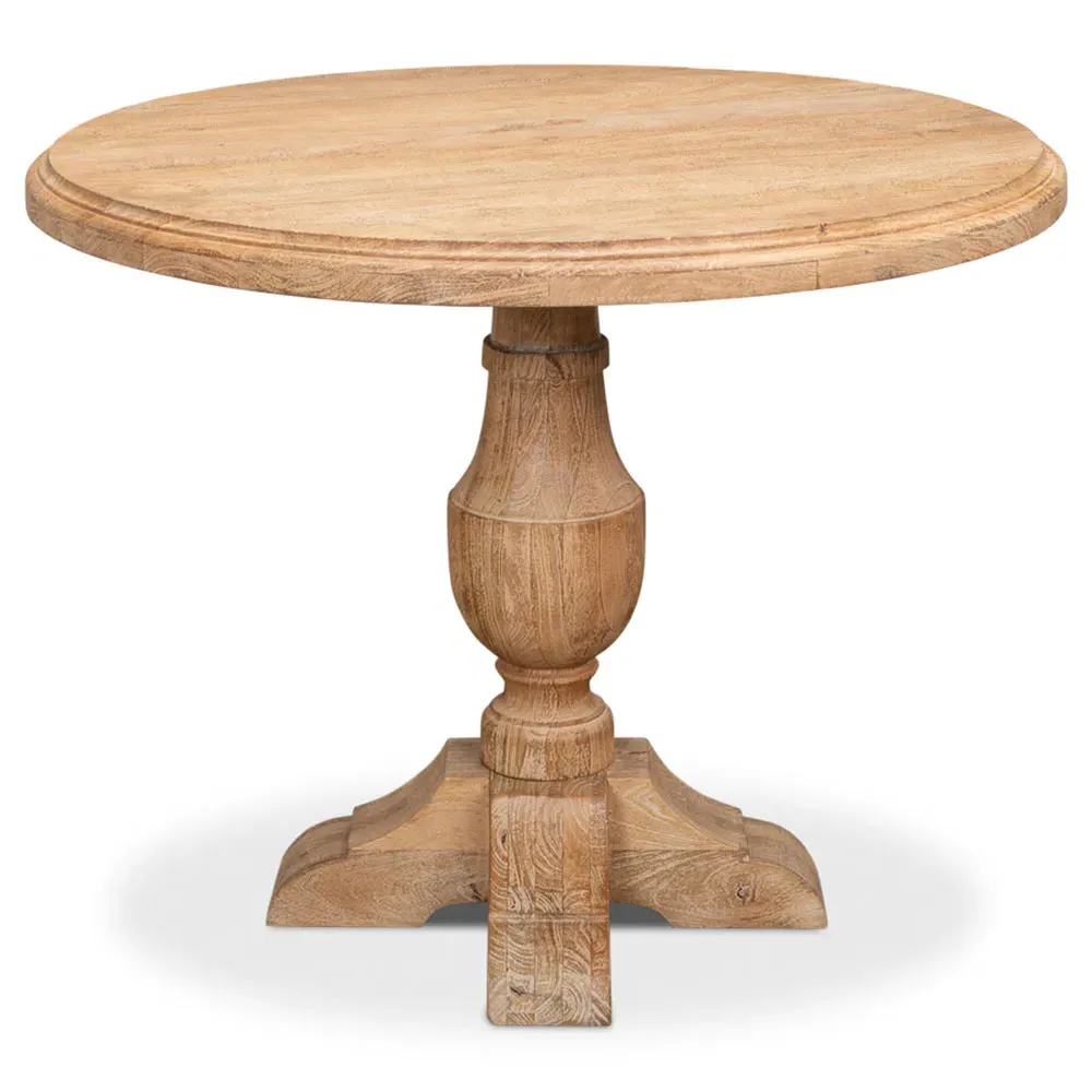 Stella Round Bistro Dining Table - Beige, Mango Wood image