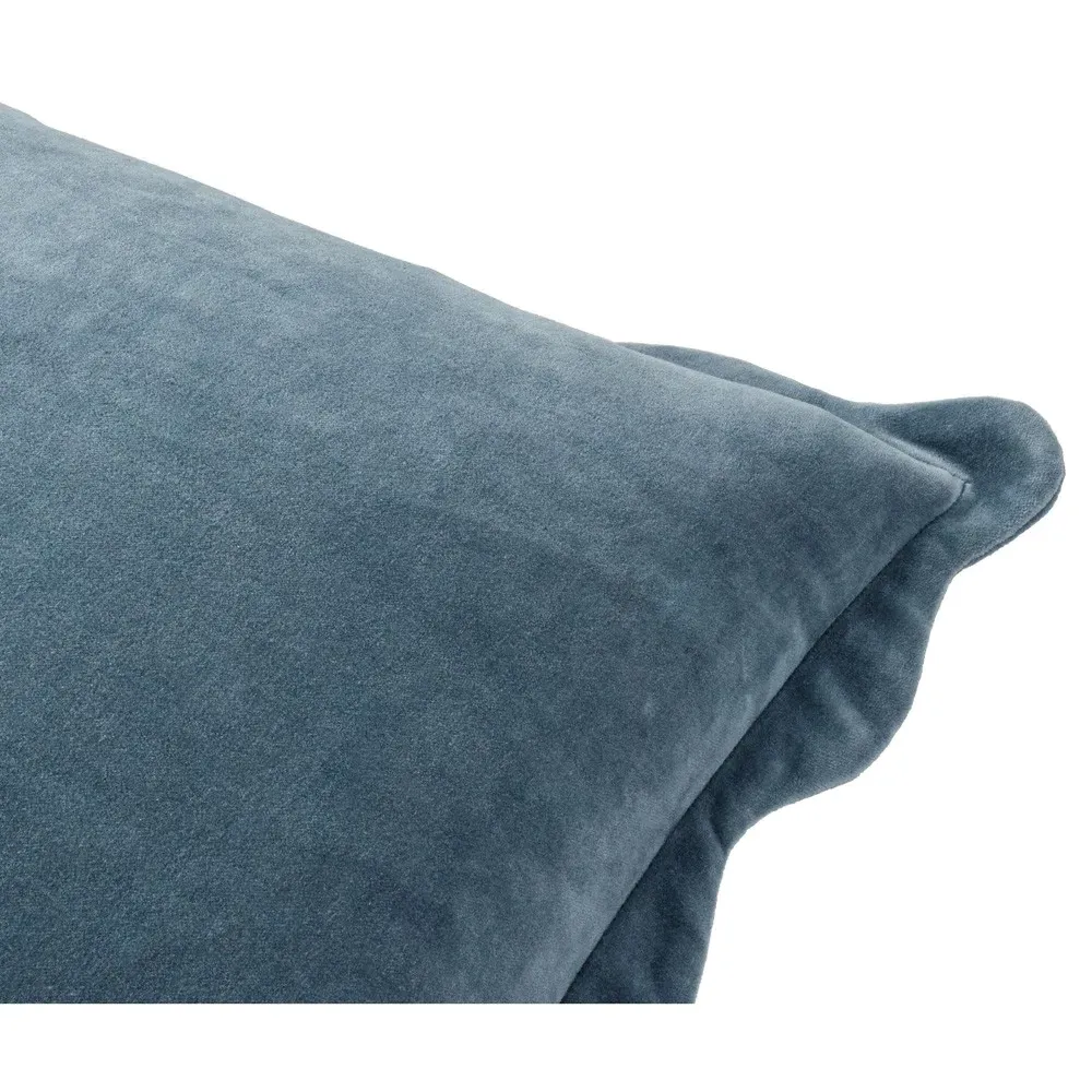 Stella Scallop Throw Pillow - Dark Blue, Cotton