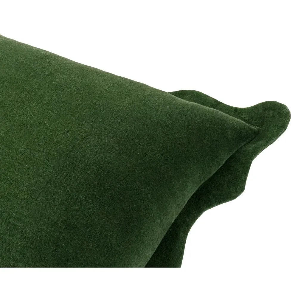 Stella Scallop Throw Pillow - Green, Cotton