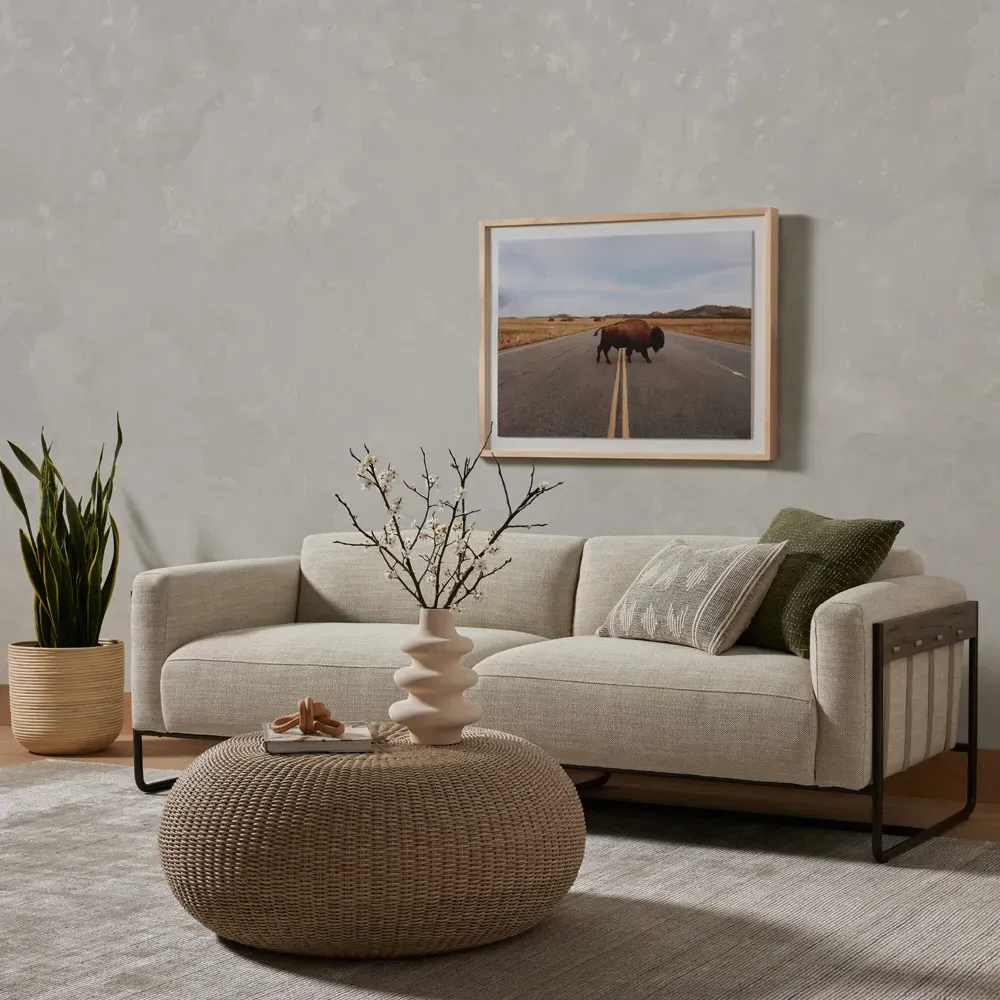 Stella Sofa - Beige, Iron