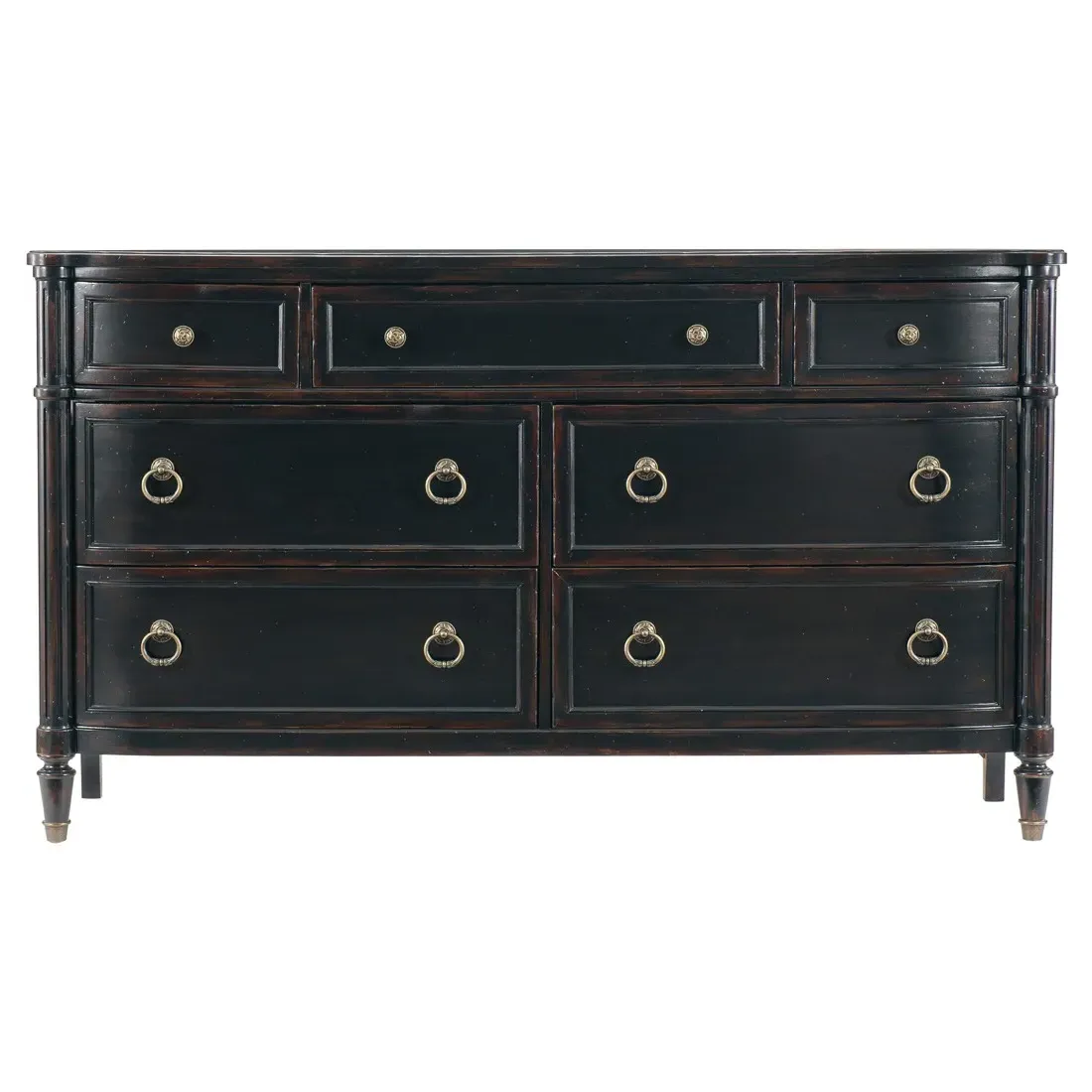 Steph Double Dresser - Aged Black, Wood