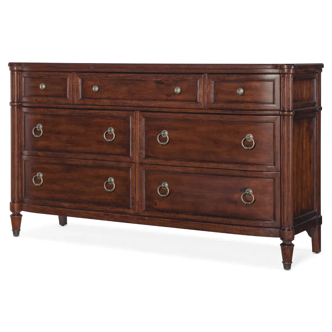 Steph Double Dresser - Cherry Brown, Cherry Wood