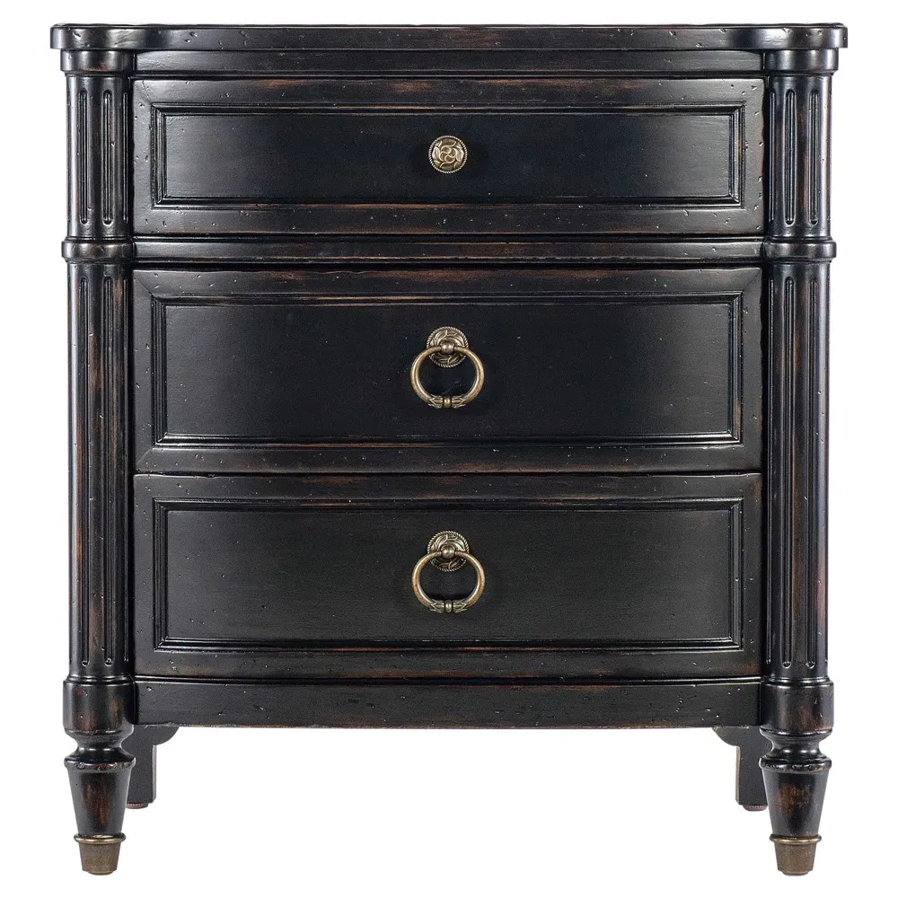 Steph Nightstand - Aged Black, Wood image