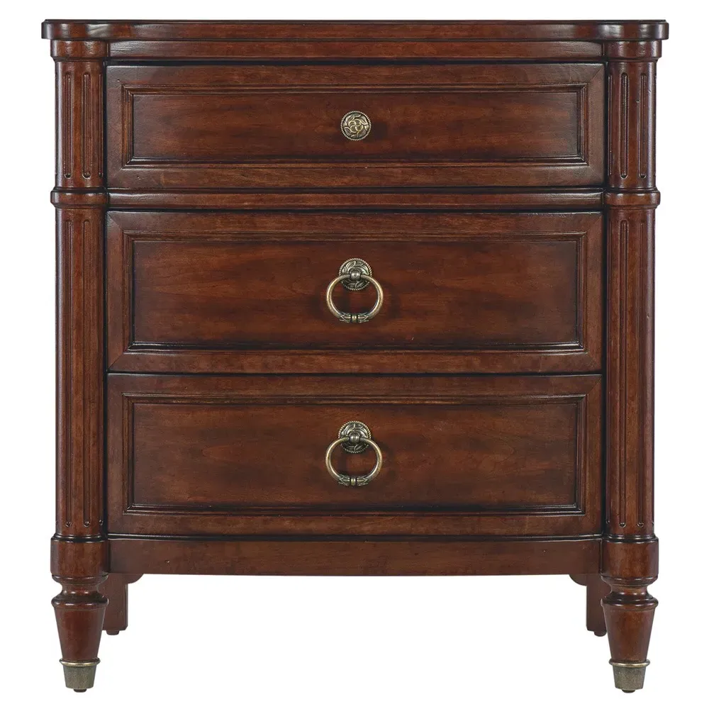 Steph Nightstand - Cherry Brown, Cherry Wood image