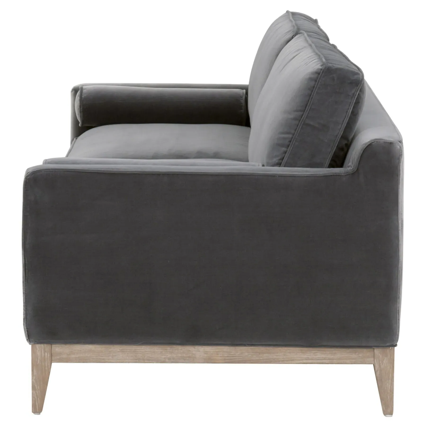 Stephanie 87" Sofa - Grey, Oak