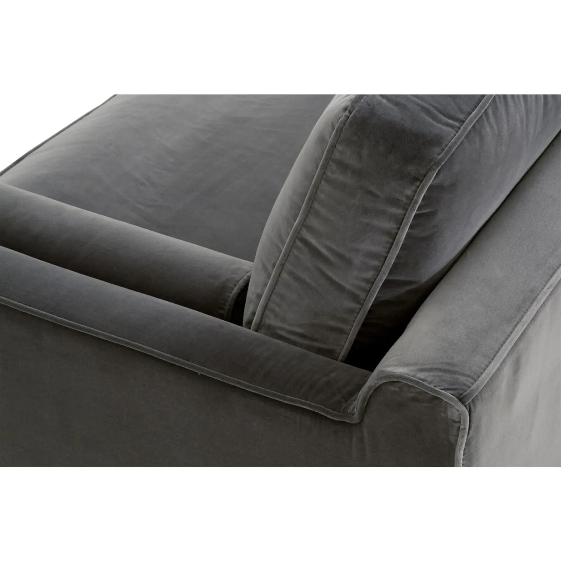 Stephanie 87" Sofa - Grey, Oak
