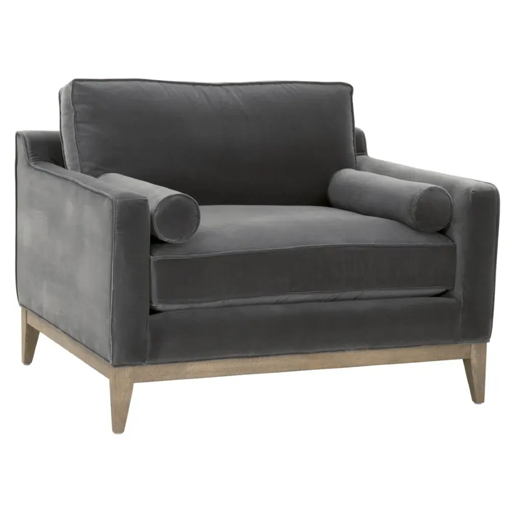 Stephanie Occasional Chair - Grey, Oak