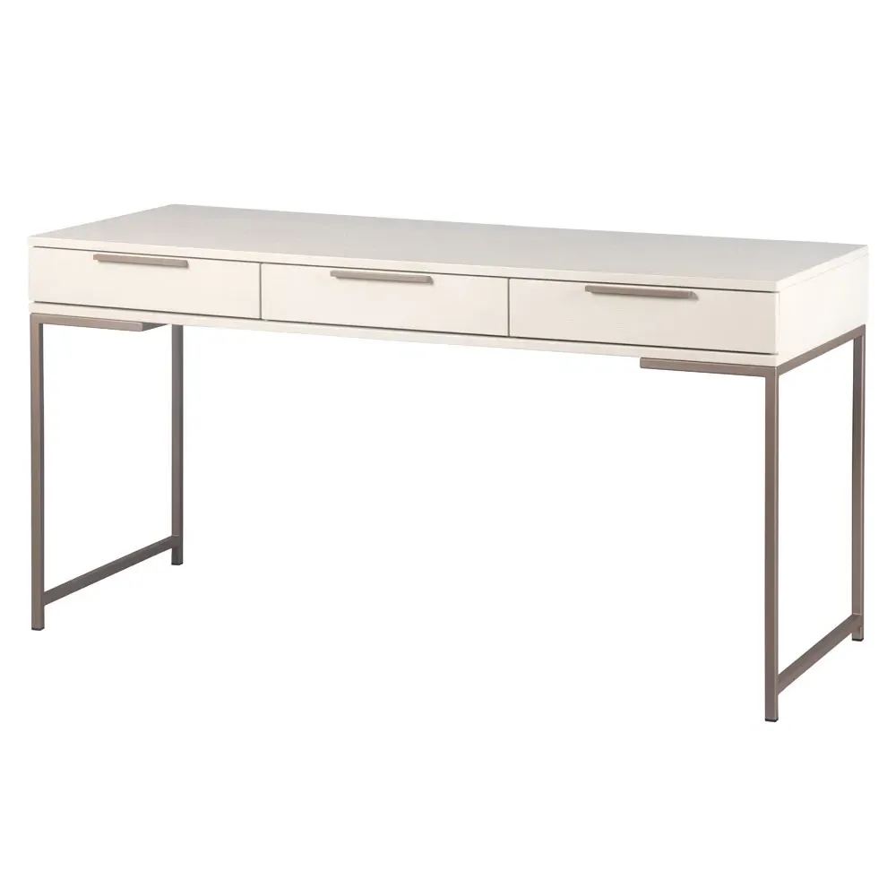 Stephenson Desk - Cream, Oak Wood