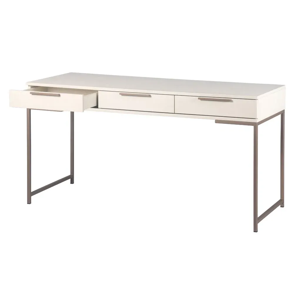 Stephenson Desk - Cream, Oak Wood