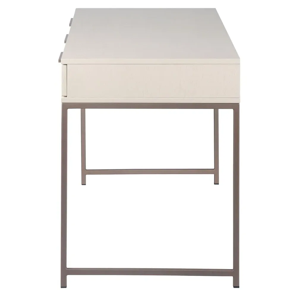 Stephenson Desk - Cream, Oak Wood