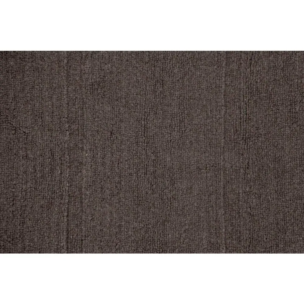 Steppe 2'7"x7'6" Solid Washable Rug - Brown, Wool