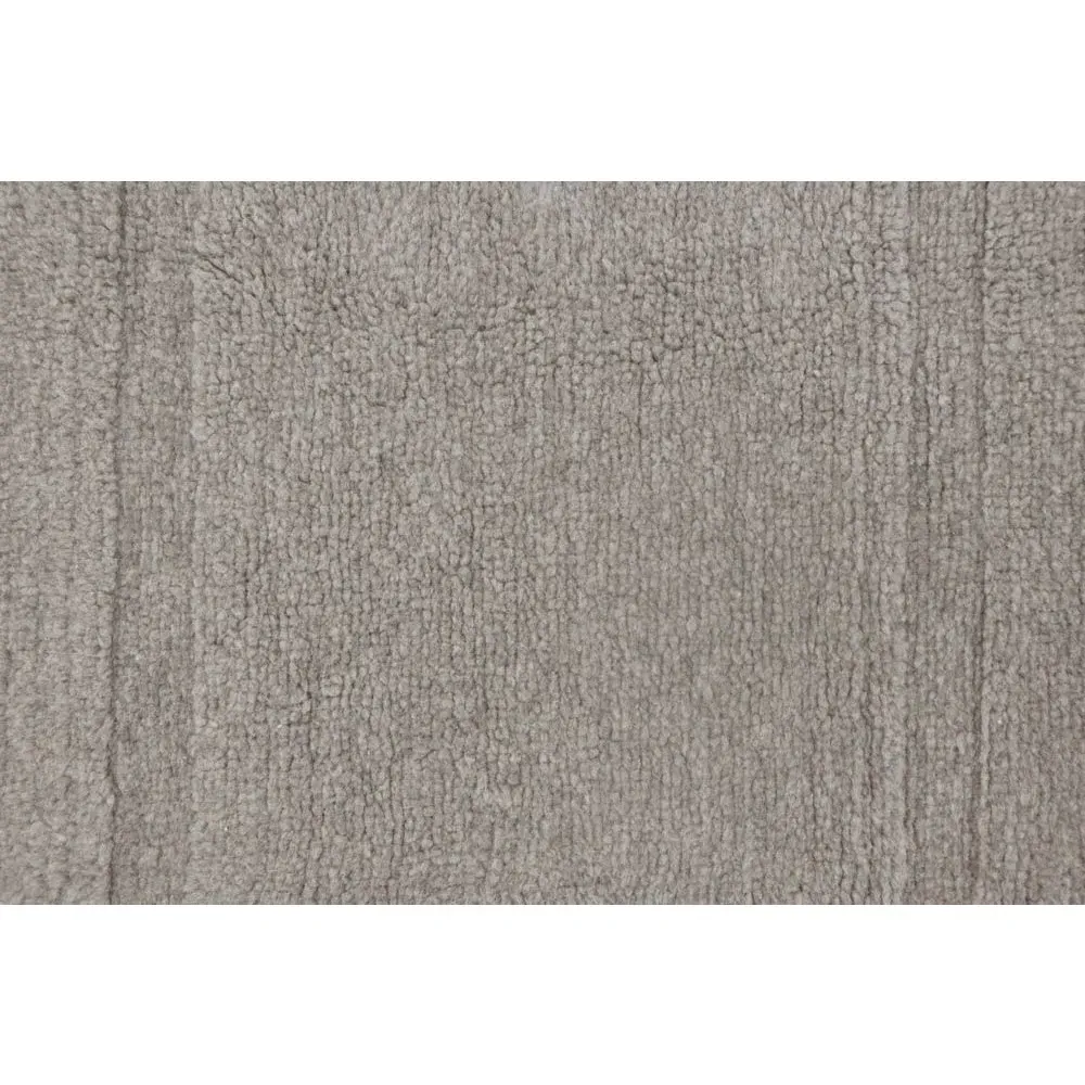 Steppe 2'7"x7'6" Solid Washable Rug - Grey, Wool
