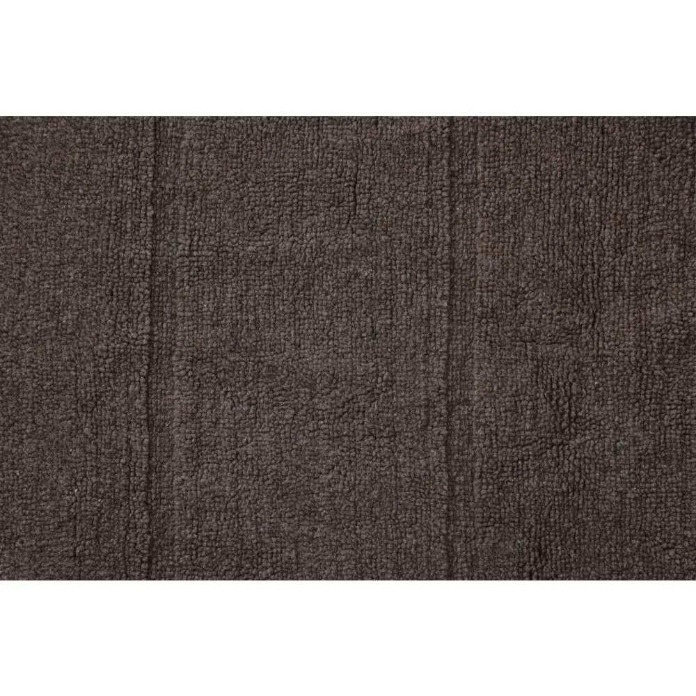Steppe 4'x5'7" Solid Washable Rug - Brown, Wool