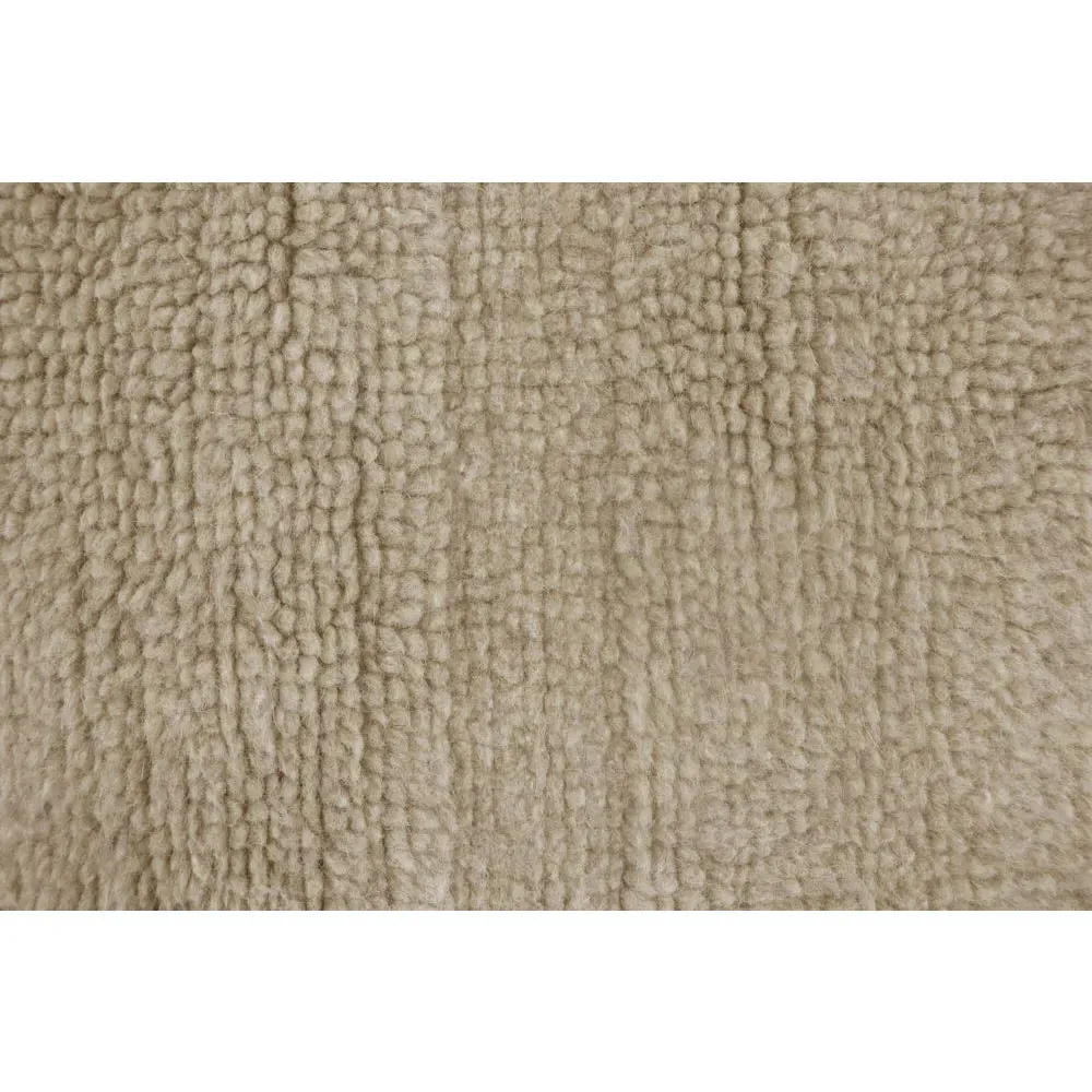 Steppe 5'7"x7'10" Solid Washable Rug - Beige, Wool